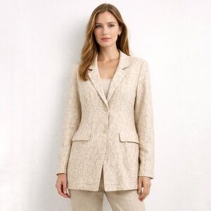 NWT Smash & Tess Cotton Linen Harlow Blazer Size XS Oversized